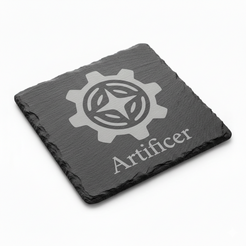 Artificer D&D Coaster – "Gear Magic"