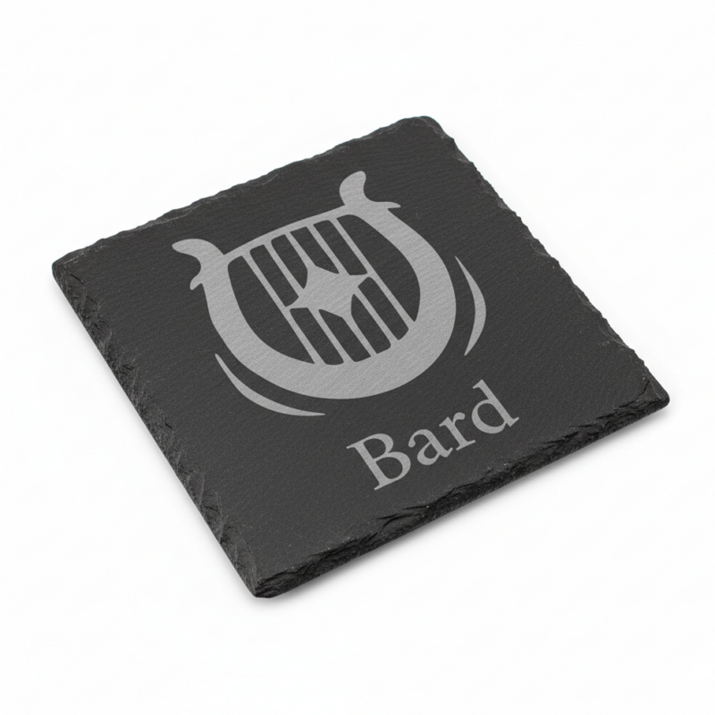 Bard D&D Coaster – "Lyre of Magic"