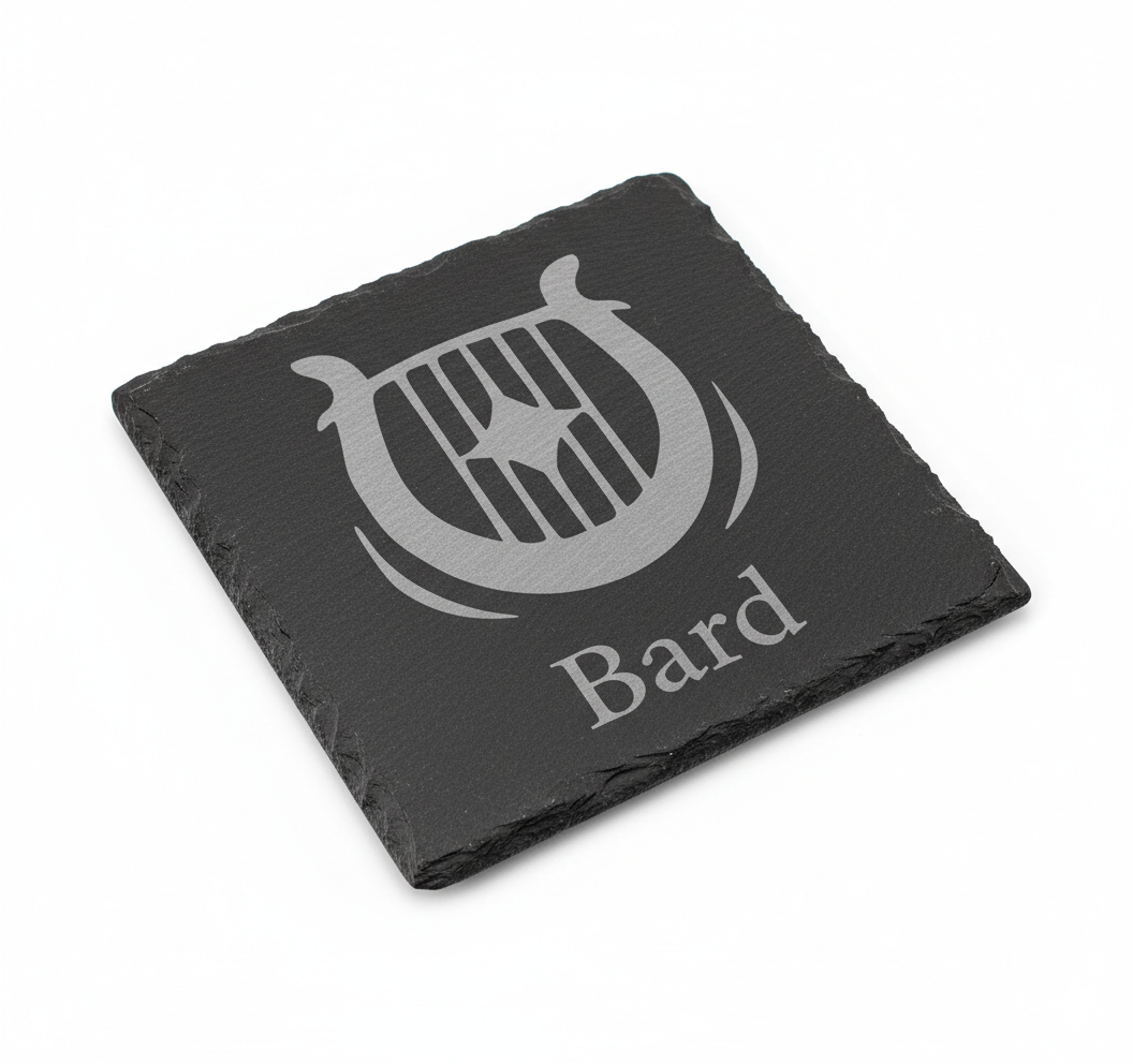 Bard D&D Coaster – "Lyre of Magic"