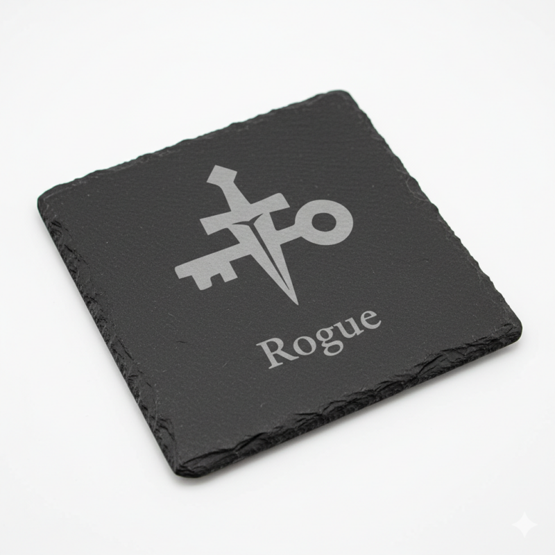 Rogue D&D Coaster – "Crossed Blades"