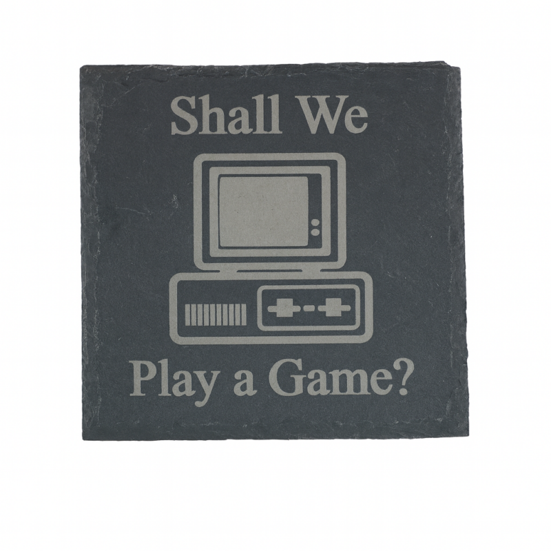 Retro Computer Coaster – "Shall We Play a Game?"