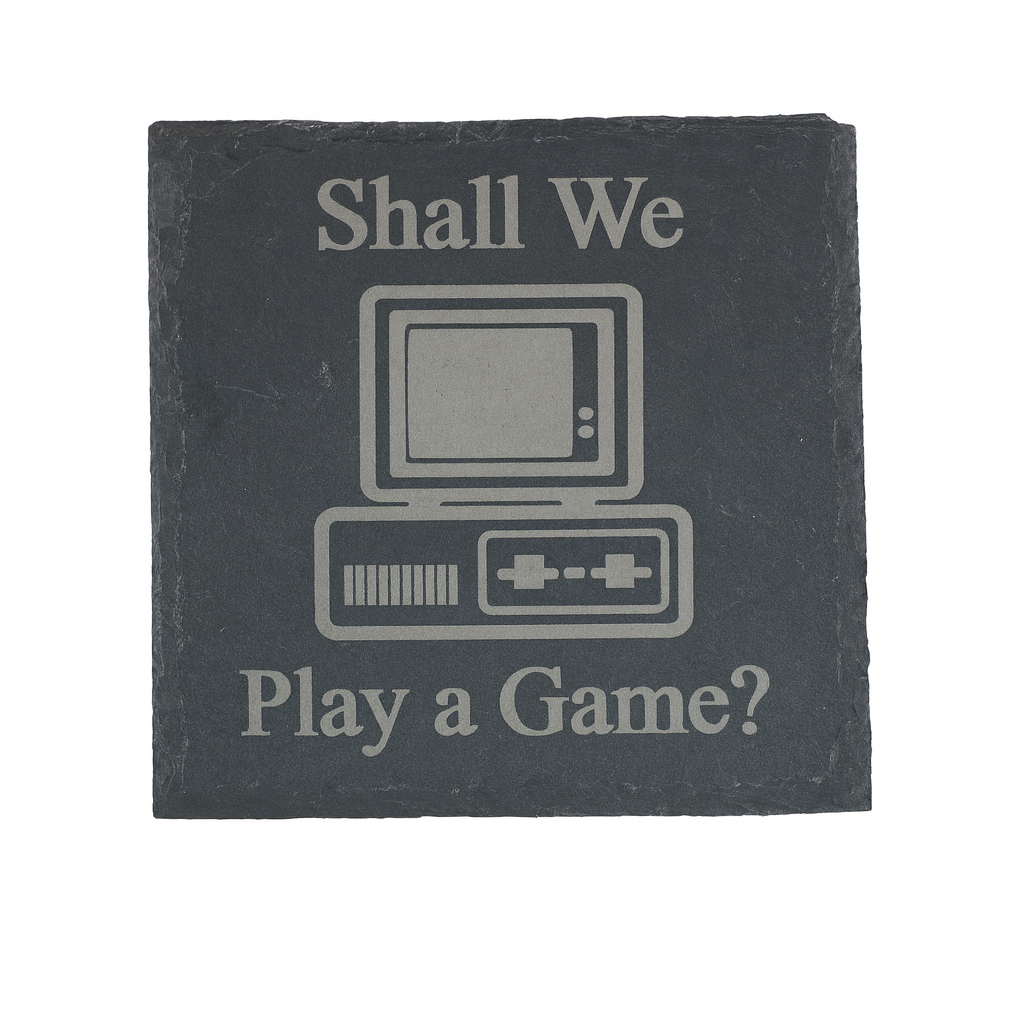 Retro Computer Coaster – "Shall We Play a Game?"